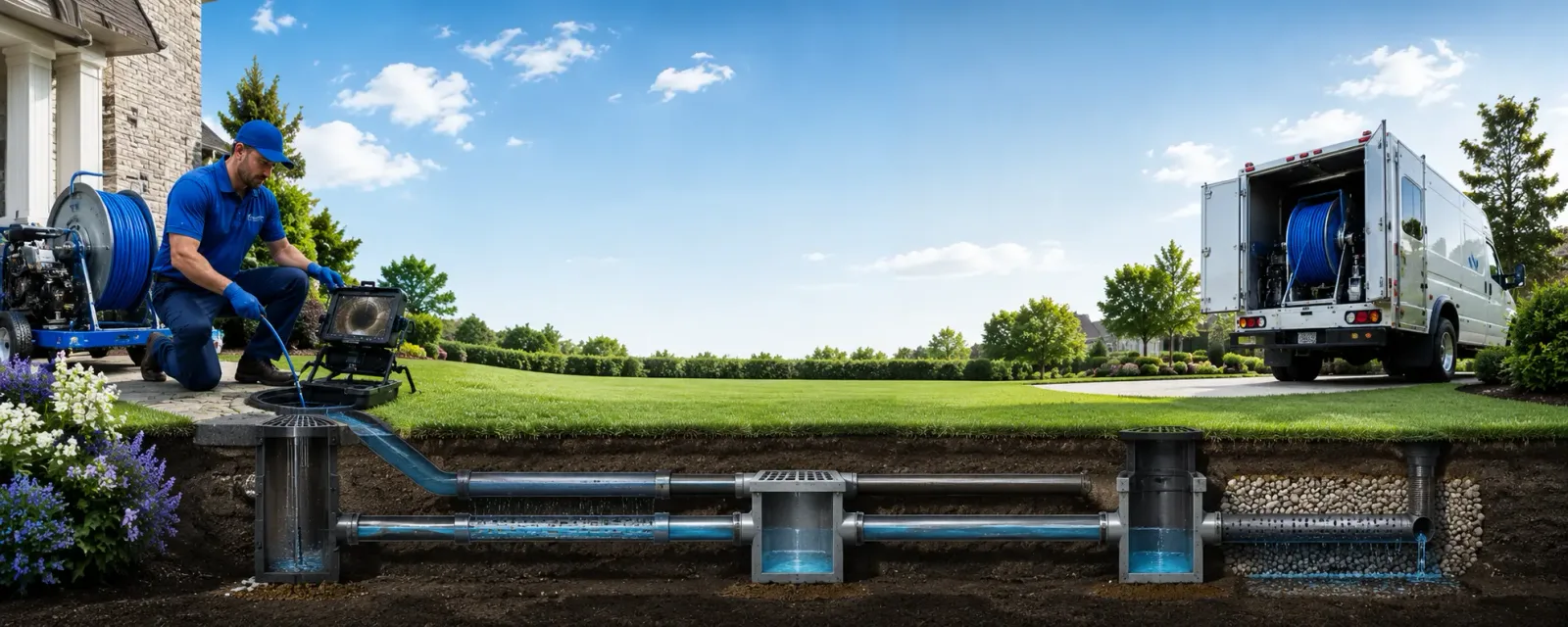 Outdoor drain cleaning information for Palco, KS